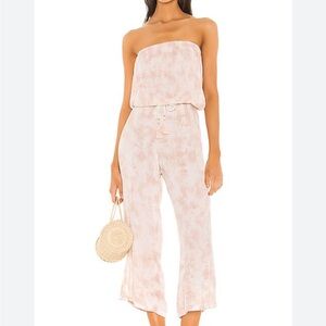 Tiara Hawaii Hightide Jumpsuit in Mauve White Smoke M/L
